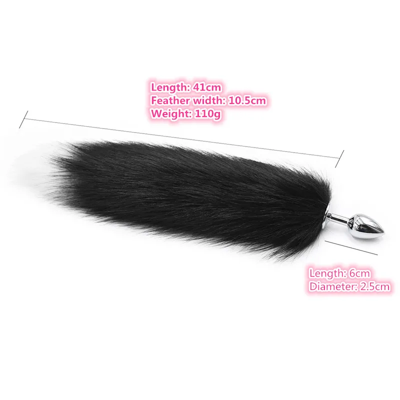 Fox Tail Anal Toys Plush Silica Gel Plug Sex for Women Man Couple Gay BDSM Toy Cosplay Homosexual Animal Ana |