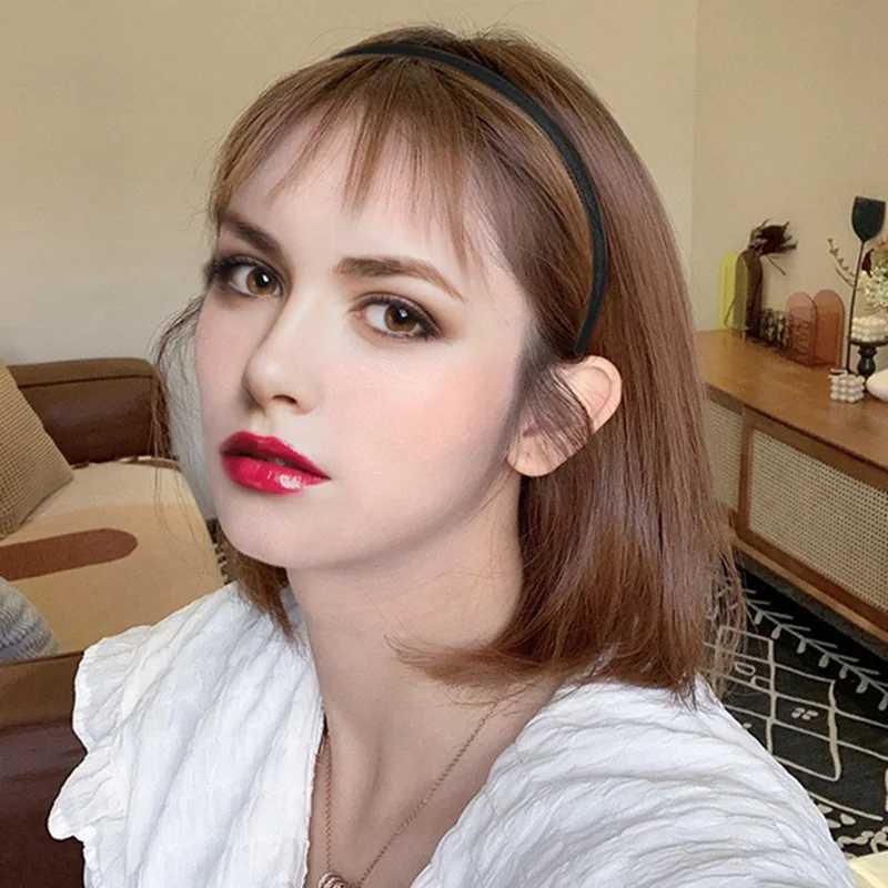 

1PC Fashion New Women Candy Color Thin Plastic Headband Non-Slip Resin Hair Hoop