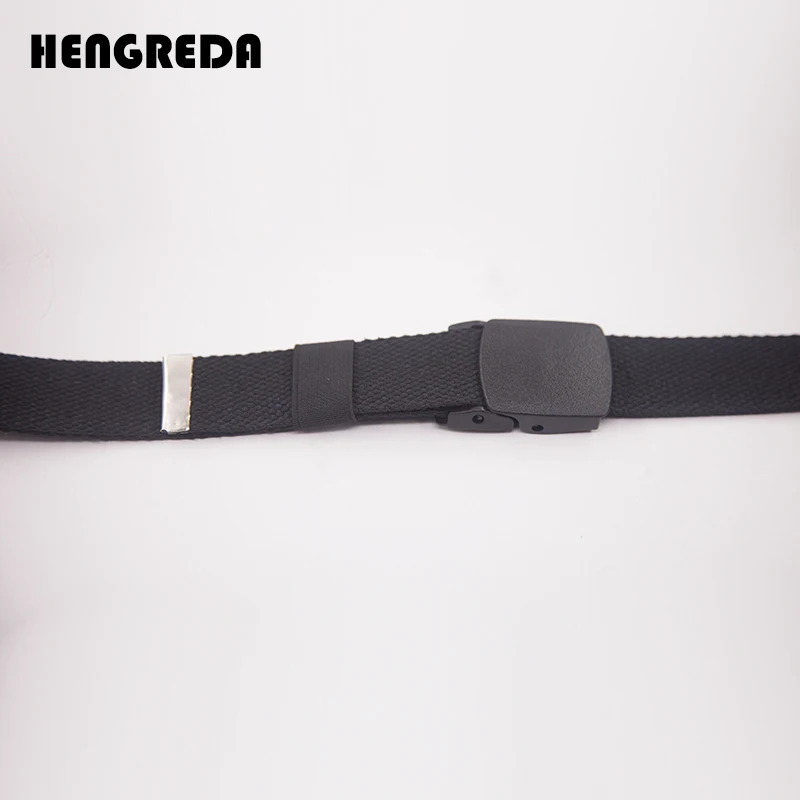 

Canvas Belt for Men Women Waist Belt 2019 Fashion Plastic Buckle Casual Cowboy Black Belts Ceinture for Jean