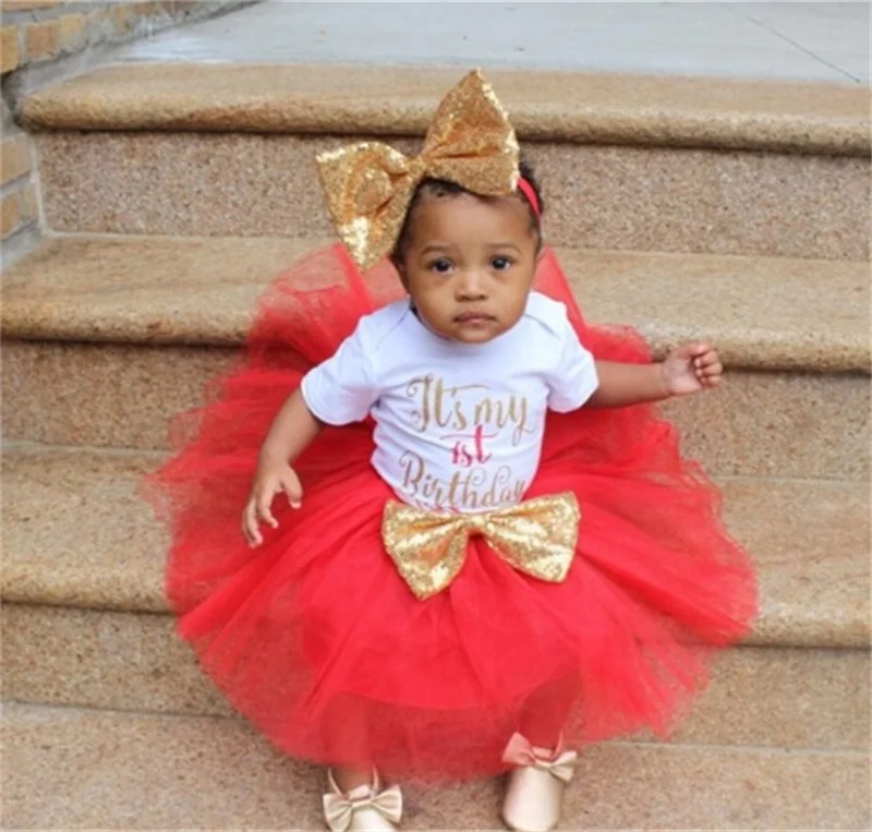 Одежда на первый день рождения для маленьких девочек комплекты одежды младенцев