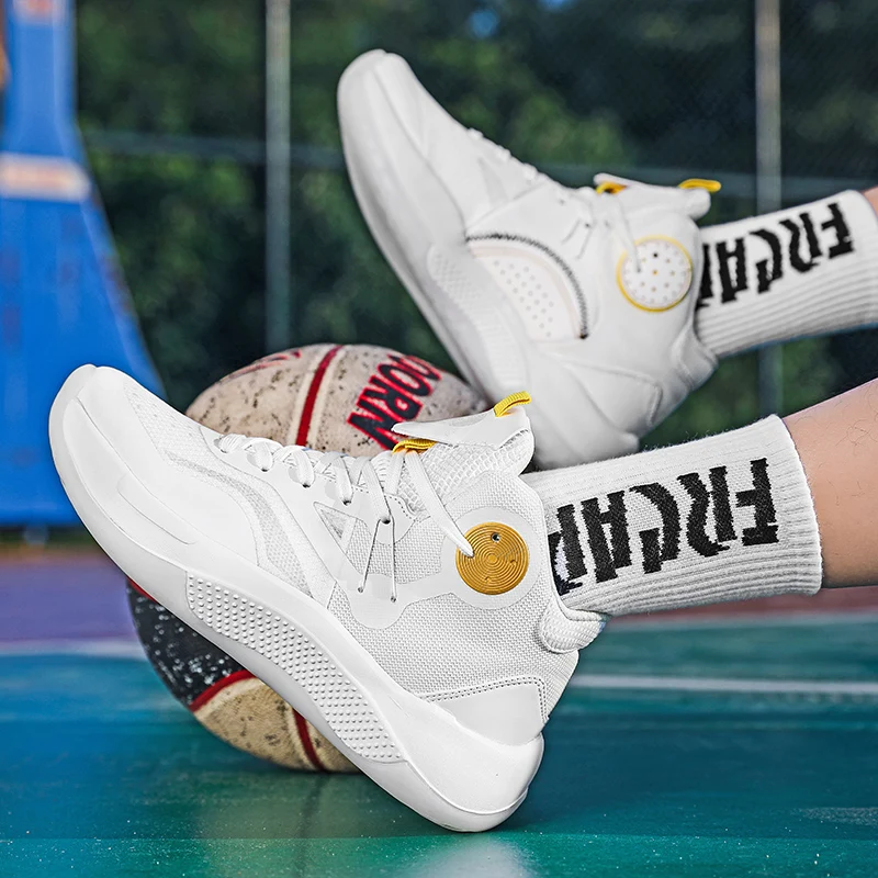 

Men Sneakers Basketball Shoes Men's Sports Shoe High Top Basket Men's Fashion Casual Sports Shoes Professional Basketball Shoes