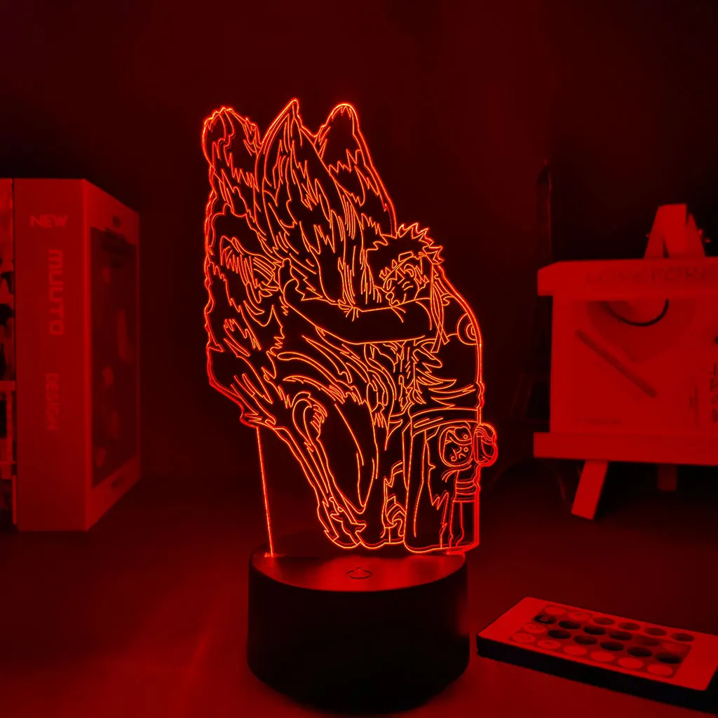 

Manga Narutoed Anime Figure For Home Lights Led Light Anime Figure Gift For Boyfriend Kids Bedroom night light 3D Lamp