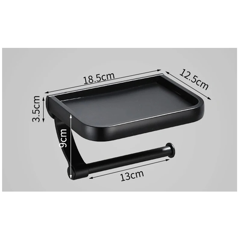 

Hot High Quality Bathroom Roll Holder Stainless Steel Mobile Phone Paper Towel Holder Toilet Paper Holder