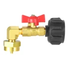 1 комплект QCC1 адаптер для заправки пропана латунный регулятор переключатель ВКЛ-ВЫКЛ регулирующий клапан LP газовая заправка горелка барбекю гриль 1 фунт бак