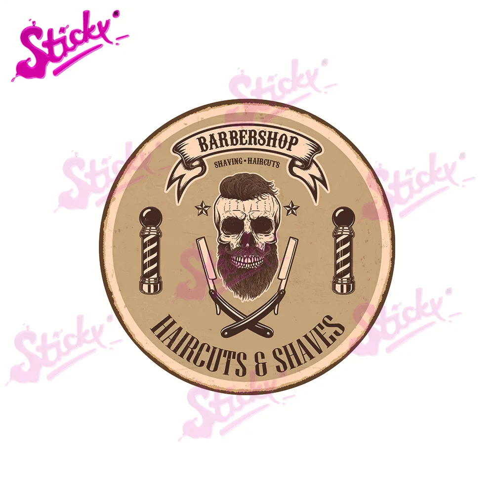 Стикеры для парикмахерской мотоцикла с логотипом в виде черепа - купить по