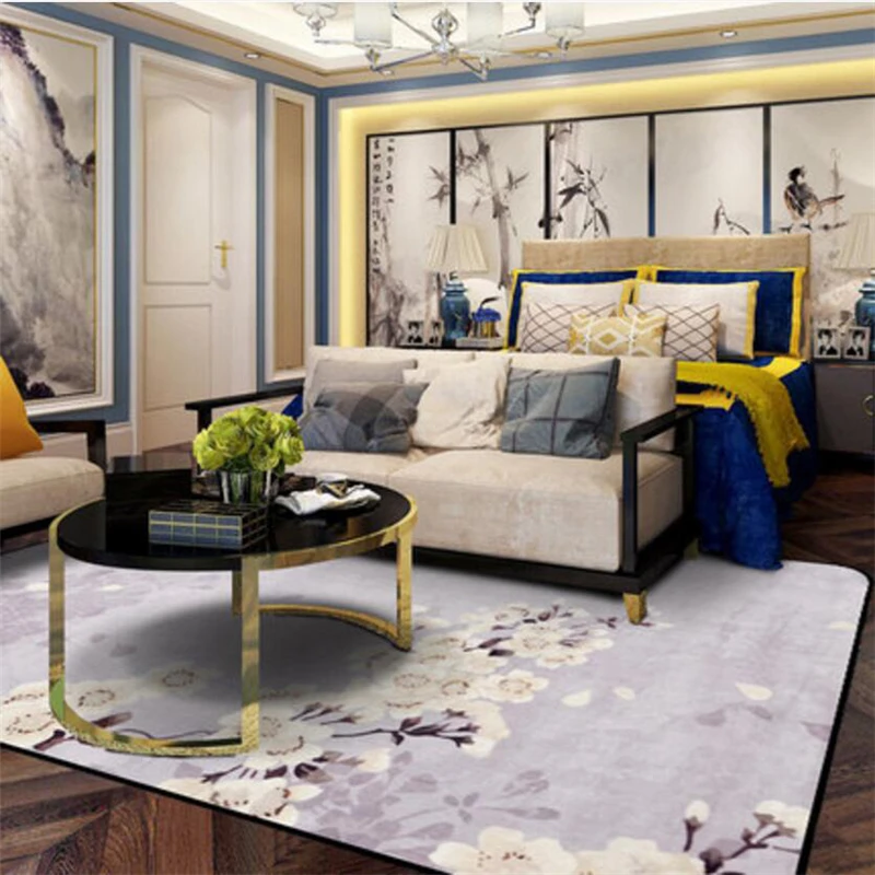 Традиционные мягкие изящные ковры в китайском стиле для гостиной спальни