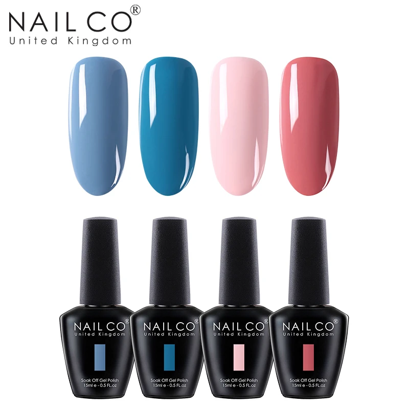 ZH14 NAILCO 4 шт. 15 мл Гель-лак для ногтей гибридный УФ-лак светодиодный замочить краска собственного приготовления гель УФ-гель Полупостоянный праймер Эмаль Гель - Цвет: ZH14