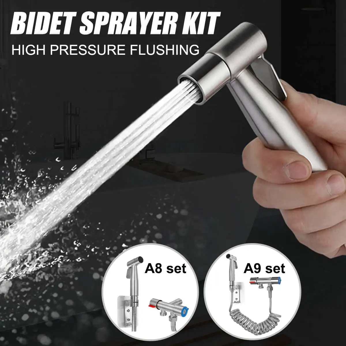 

Спрей для горячего и холодного биде, из нержавеющей стали 304, набор для душа