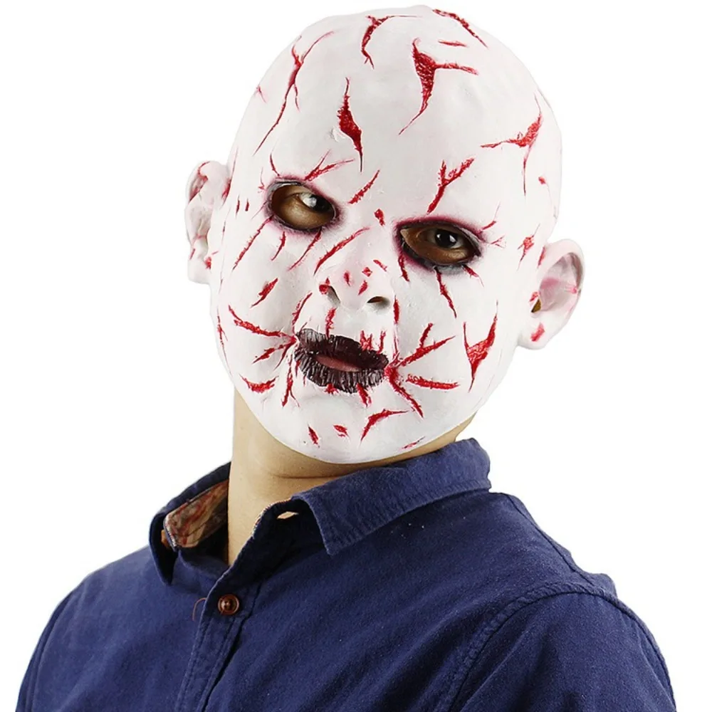 

Halloween Party Cosplay Bloody Rotten Face Ghost Face Doll Mask Popular Latex Horror Mask Headgear Scary Costumes