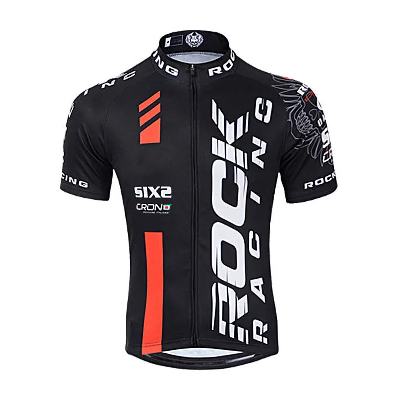 

ROCKCycling Clothes Men's Short-Sleeved Cycling Clothes Summer Mountain Bike Cycling Quality Cycling Jersey 2021 Summer MTB Bike