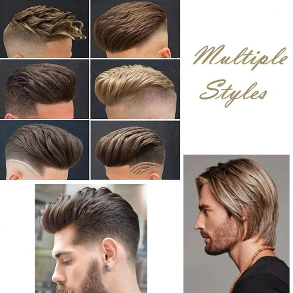 Eversilky парик из тонкой кожи " x 10" индийские Remy человеческие волосы натуральные мужские замена системы V петля мужской парик