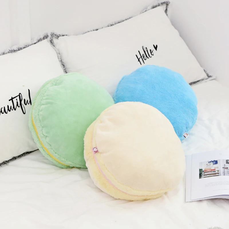 macaron cushion French round cake pillow lemon ice cream | Дом и сад