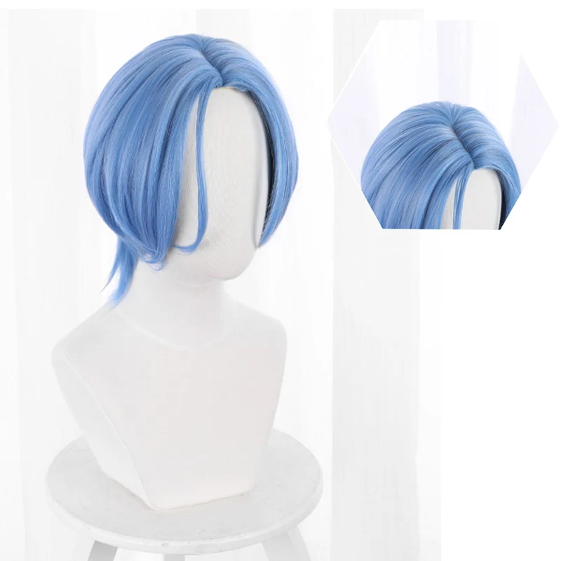 

LIANGMO Unlimited Skateboard Chihe Langa/Blue Plus Blue Center Wig Cosplay Anime Synthetic Heat-resistant Wig