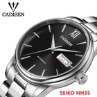 Часы наручные CADISEN NH35 Мужские механические, автоматические водонепроницаемые (5 атм) с календарем и датой, с отображением недели