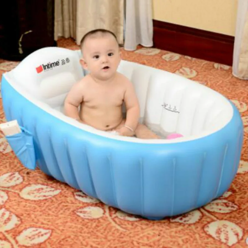 

Newborn baby children thick folding bucket home large BB baby bath swimming pool children inflatable bath LB824912