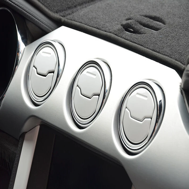 

Gtinthebox 6x Interior White Brushed Air Vent Nozzle Covers Caps For Ford 2015-up Mustang GT V6