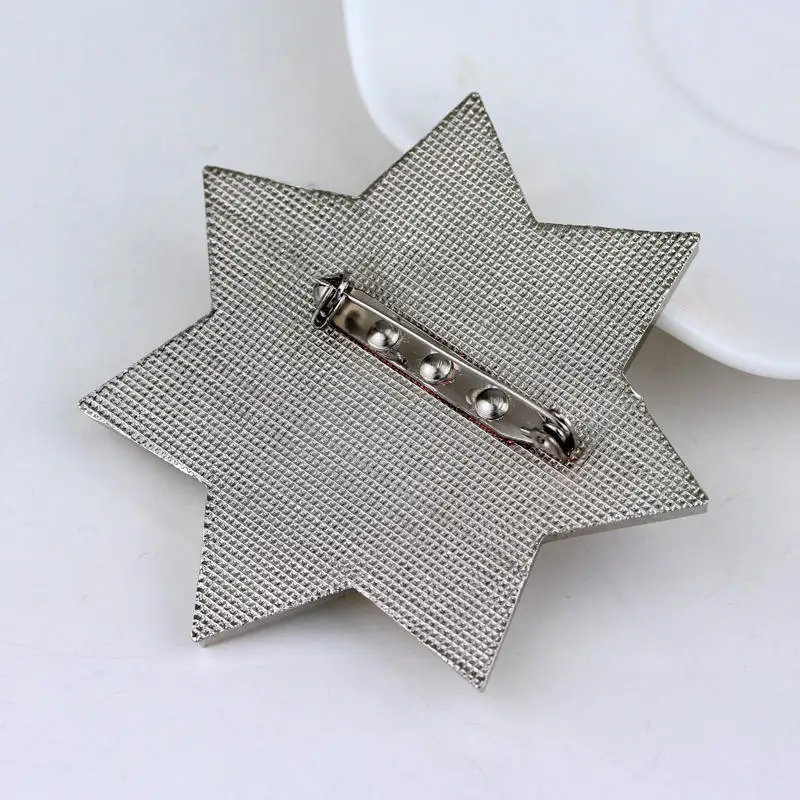 Мультфильм Король округ шериф Honor Значки для детей форма ЗВЕЗДА отворот булавка