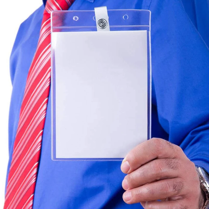 

12 Pieces of Retractable Badge Holder ID Document Reel Clipped on the Card Holder with Alligator Clip Black