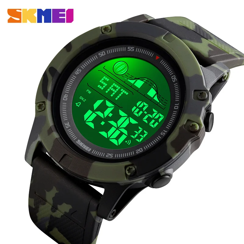 Часы SKMEI мужские электронные в стиле милитари спортивные водонепроницаемые с