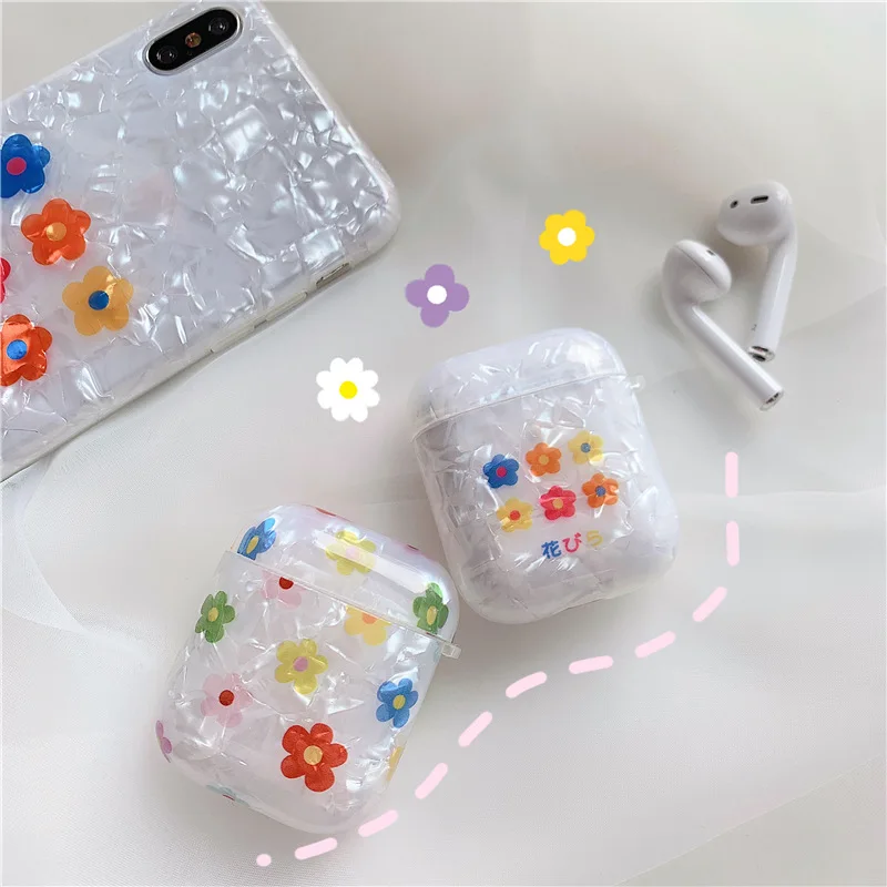 Чехол для наушников из ТПУ с рисунком AirPods 1/2 чехол хранения беспроводной Bluetooth
