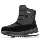 Зимние мужские ботинки для снега, легкие ботильоны, Мужская Нескользящая повседневная обувь, ботинки с круглым носком, мужские теплые кроссовки