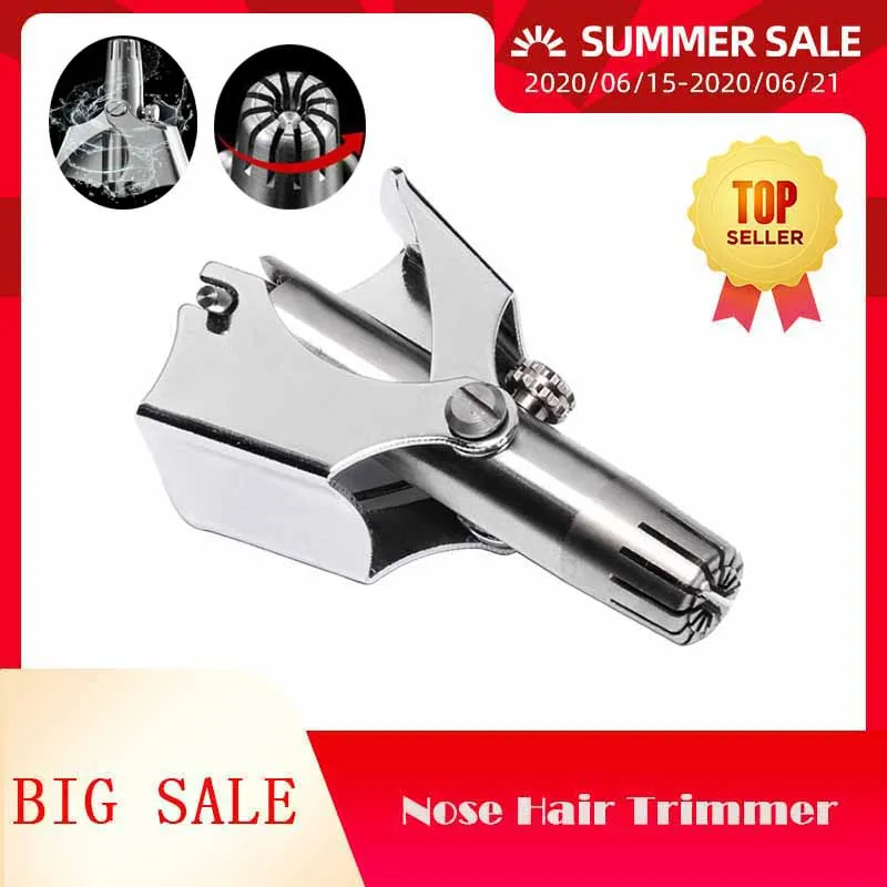 

Stainless Steel Manual Nose Hair Trimmer Scissors Professional Nasal Hair Remover Clipper Cutter Nose Ear Hair Trimmer Shaver