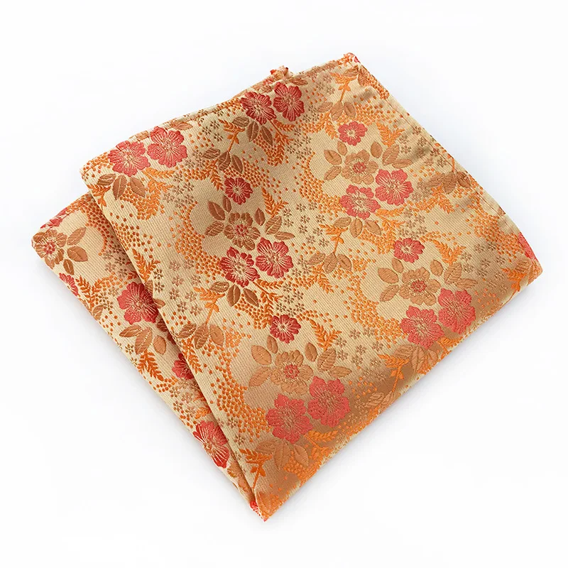Женский Классический роскошный мужской носовой платок с цветочным принтом |