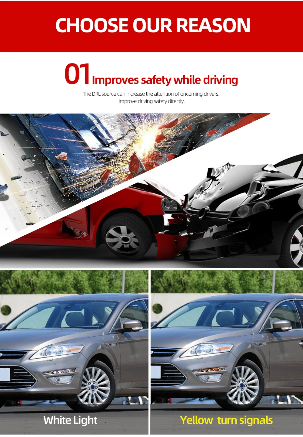 CSCSNL 1 пара для Ford Mondeo 2011 2012 2013 DRL дневный ходовой светильник DRL автомобильный противотуманный фонарь реле Дневной светильник