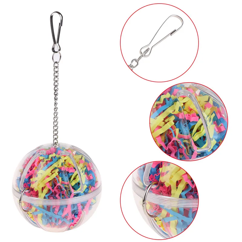 Игрушки для попугаев 1 шт. шариковые струны птичий попугай Жевательная подвесная