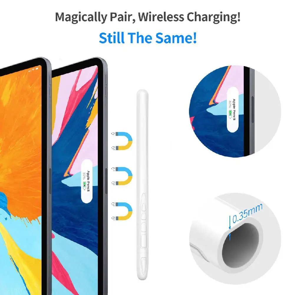 Силиконовый защитный чехол для Apple Pencil 2 iPad Pro стилуса d20|Стилусы планшетов| |