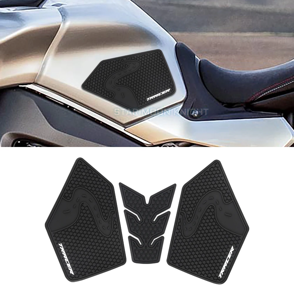 

For YAMAHA TRACER9 TRACER 9 GT 2021 - Motorcycle Non-slip Side Fuel Tank Stickers Waterproof Pad Rubber Sticker TANK PADS