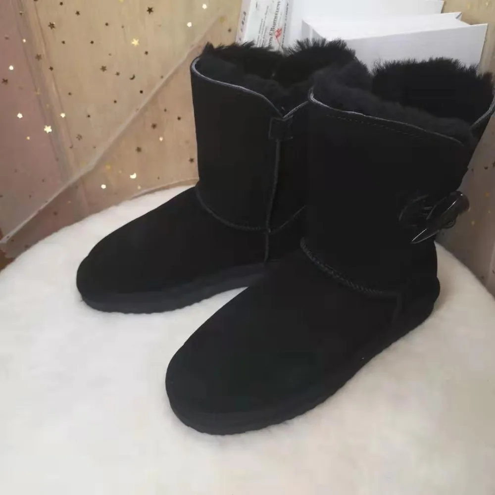 Женская обувь; Натуральная воловья кожа; зимние сапоги; натуральный мех; Botas Mujer; зимняя женская обувь из натуральной шерсти