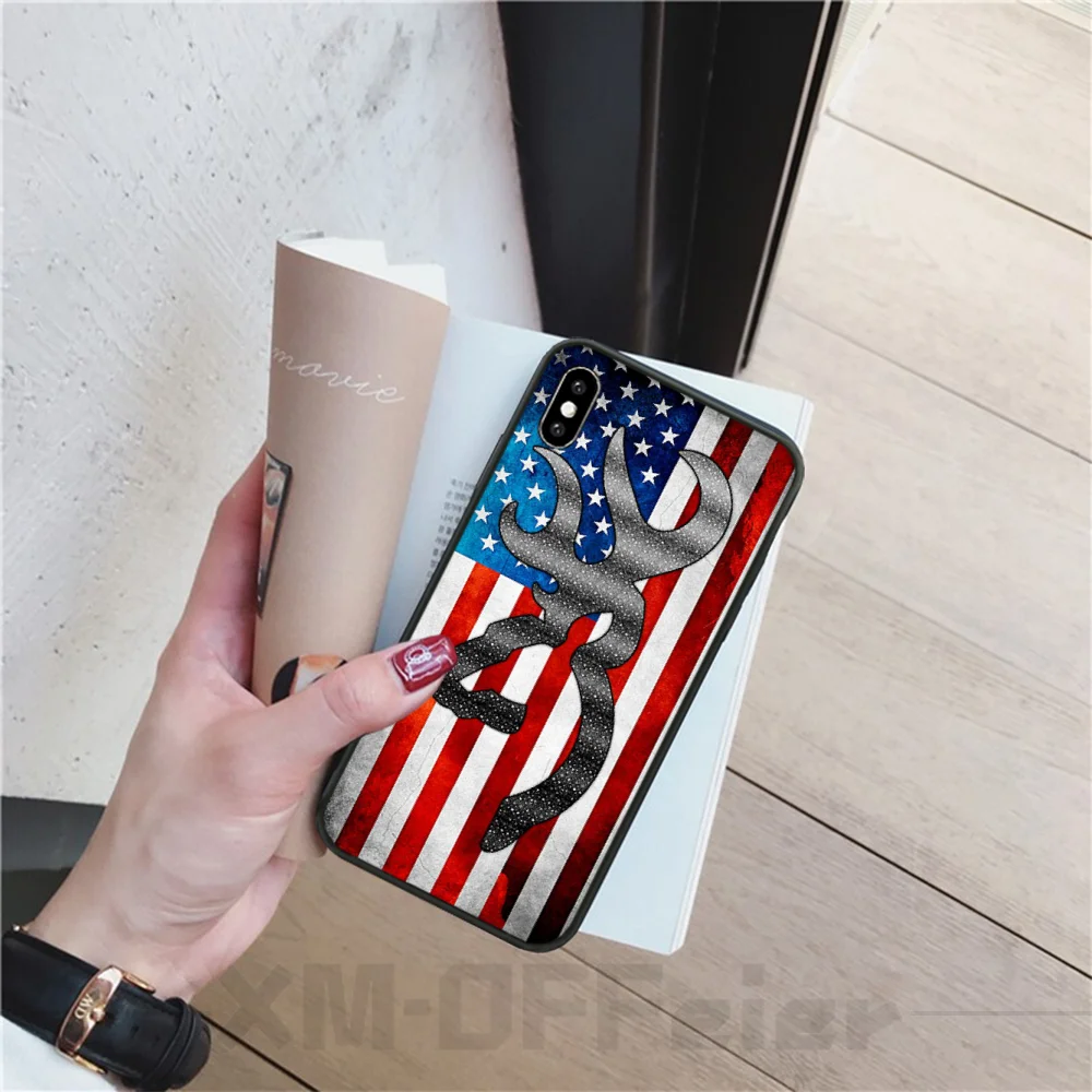 BaweiTE Browning Camo logo deer symbol hunting Phone Case cover Shell for iPhone 11 pro XS MAX 8 7 6 6S Plus X 5 5S SE XR | Мобильные