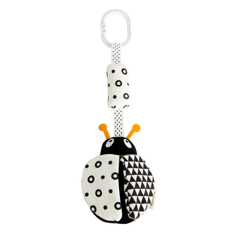 

Cartoon Animal Stuffed Hanging Rattle Toy with Wind Chimes Baby Crib Plush Toys