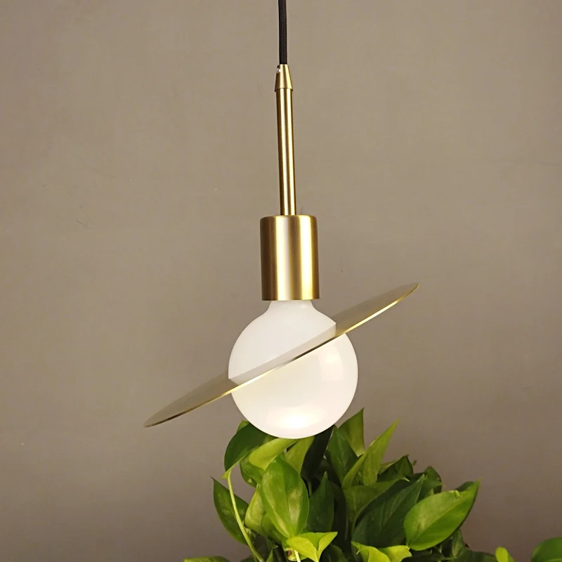 Постмодерн Медные подвесные светильники кухонный остров столовая бар подвесной