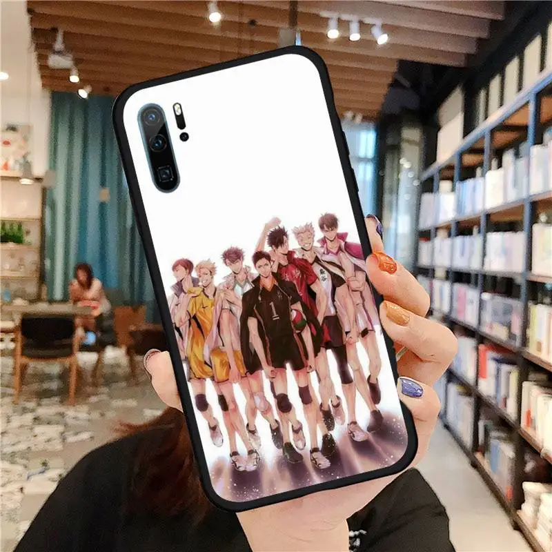 

Anime volleyball boy Phone Case For Huawei honor Mate P 9 10 20 30 40 Pro 10i 7 8 a x Lite nova 5t Soft silicone funda