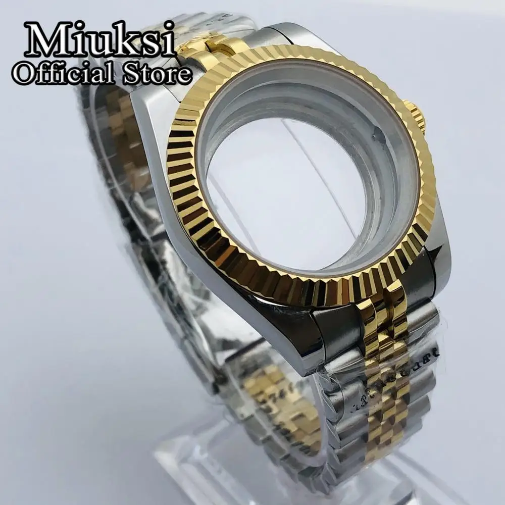 Miuksi 36mm/40mm sapphire glass watch case fit NH35 NH36 NH34 ETA2824 2836 PT5000 Miyota8205 8215 DG2813 3804 movement - купить по