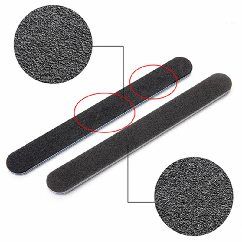 

10Pcs/set Nail File Double-sided Sanding Strip Nail Buffers Round Grits for Nail Art Tips Manicure ZGOOD