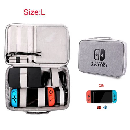 M/L Traval Storage EVA Жесткий Чехол сумка для nintendo Switch NS аксессуары для игровой консоли сумка для переноски защитный чехол - Цвет: Large