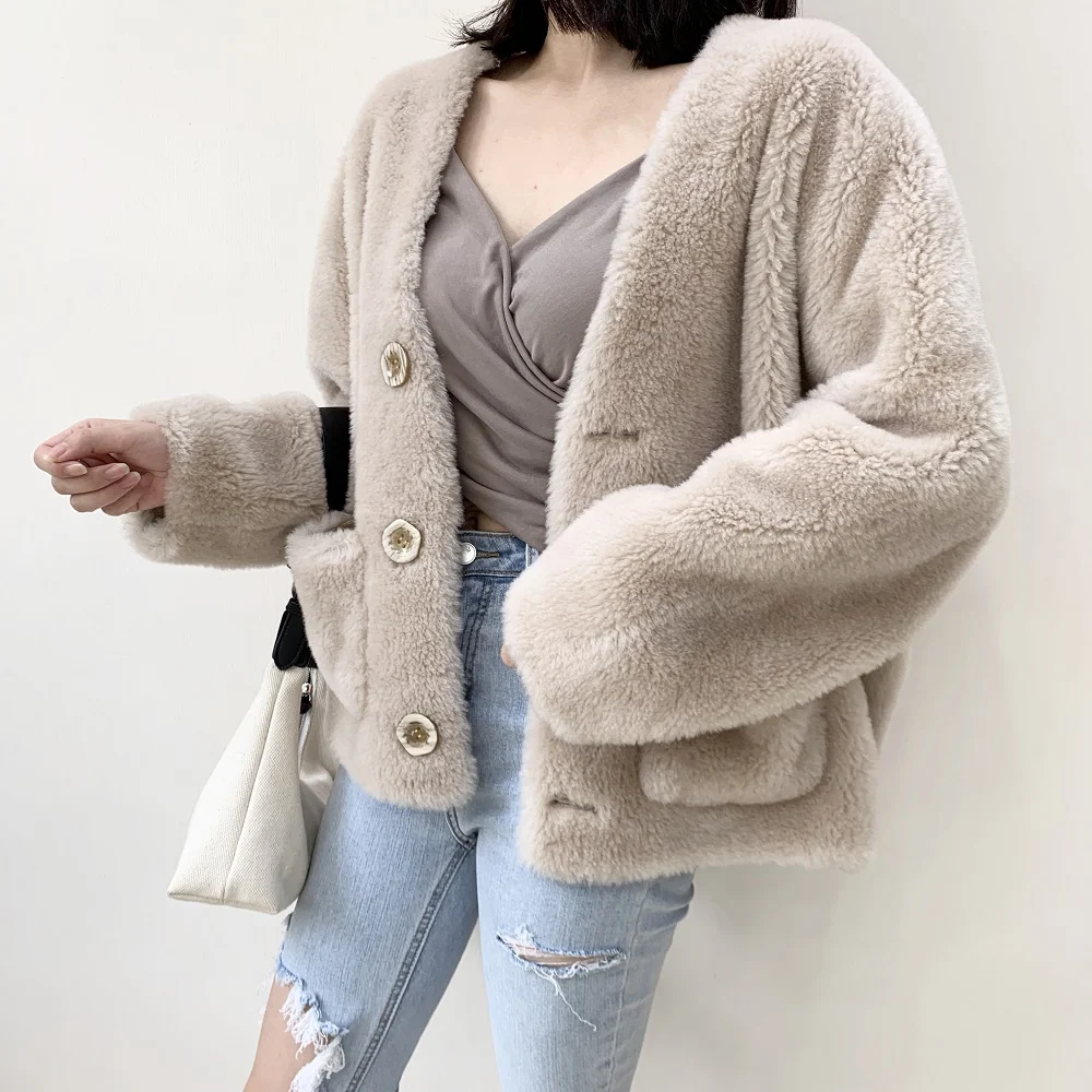 

Real Fur Coat Women Winter Wool 2020 Coats and Jackets Woman Jacket Clothes Luxury Plus Size Chamarras De Mujer Para Invierno