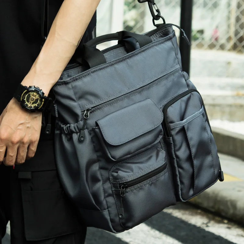 

14 Pocket Mannen Schouder Tas Waterdichte Crossbody Zakken Waterdichte Oxford Reizen Handtas Grote Capaciteit Opslag Werk Tassen