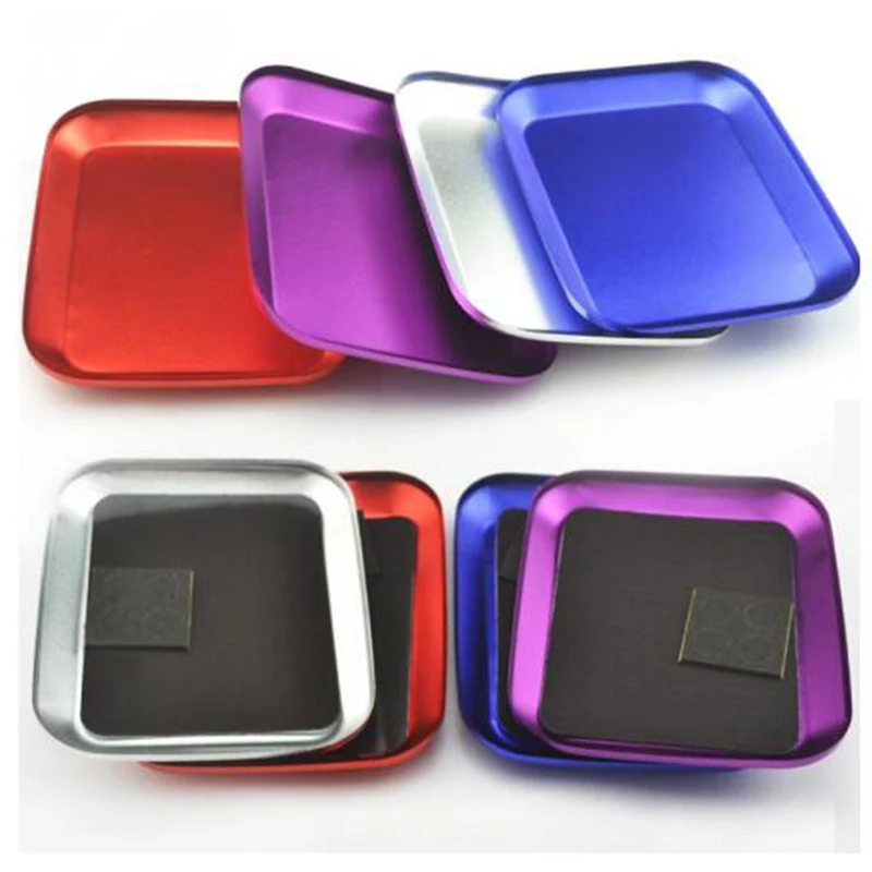 

New Aluminum Alloy Screw Tray With Magnetic For RC Model Phone Repair 10.5x8.5cm High Quality Model Screw Plate Car Phone Holder