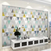 milofi custom wallpaper mural modern minimalist geometric graphic tv sofa background wall paper wall