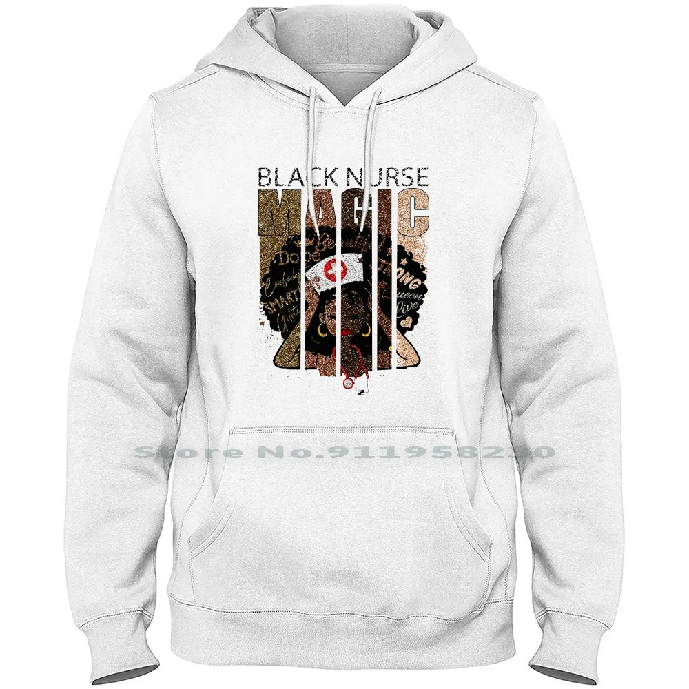

Black Nurse Magic Men Hoodie Sweater 6XL Big Size Cotton Support Popular Slogan Trend Black Magic Logan Tage Some Port Lack Hot