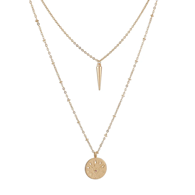Tocona Vintage Layered Coin Necklaces for Women Gold Chain Long Statement Necklace Pendant Boho Choker Ethnic Jewelry 8941 | Украшения и