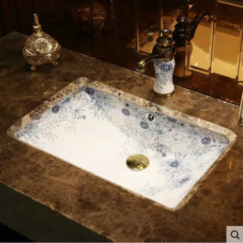 Прямоугольная раковина для сада овальная керамическая ванной комнаты |