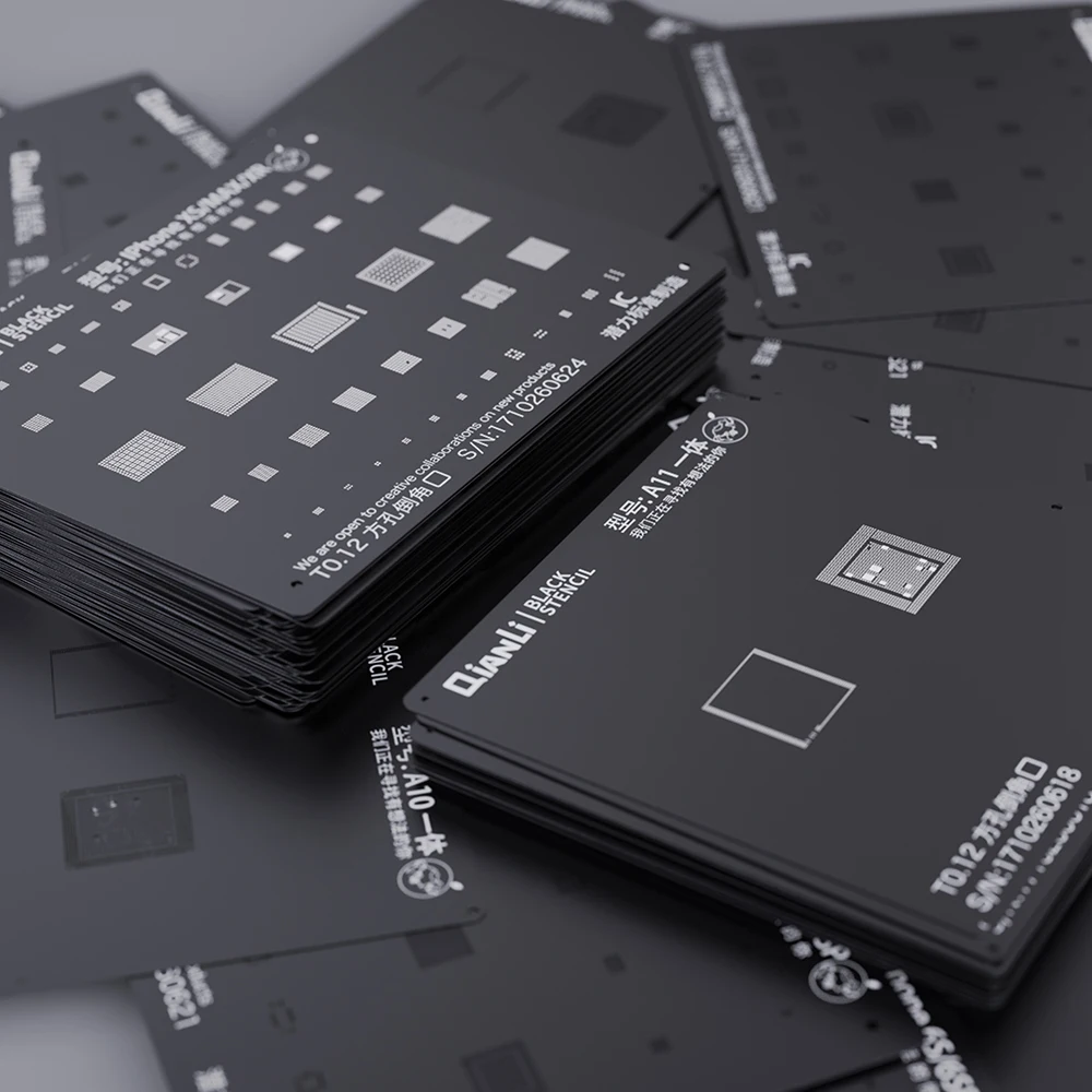 QIANLI завод Олово черная сеть для iPhone A8 A9 A10 A11 A12 A13 ЦП посадки Оловянная |