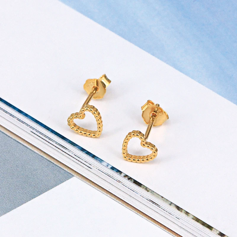 Женские серьги гвоздики из серебра 925 пробы с бусинами|Серьги-гвоздики| |