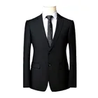 Мужской деловой пиджак на одной пуговице, темно-синий, винный, красный, серый, осенний, 2021, 3xl