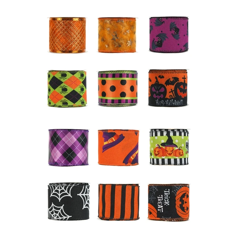 

Лента ручной работы с принтом для Хэллоуина